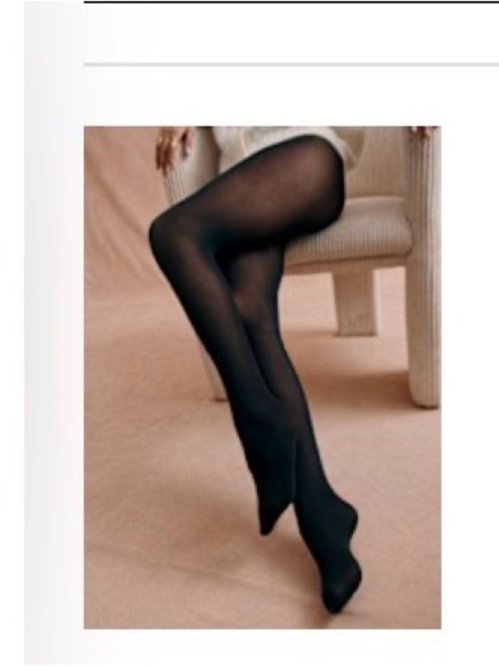 Sezane Tights Black / 50d Seamless - Size S
